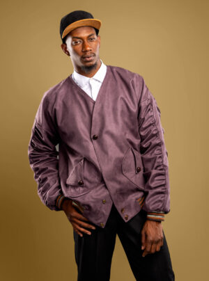 The Rococo Jacket is crafted for those who appreciate subtle artistry. Inspired by the grandeur of 18th-century Europe, its ruched sleeves recall the artistry and extravagance of the Rococo period. Reimagined in vegan suede with a clean, modern silhouette, it transforms historical opulence into a wearable statement. 